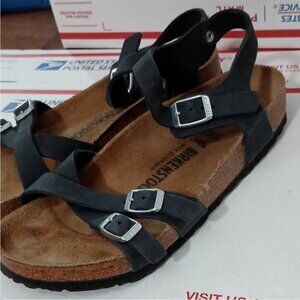 Birkenstock Sandals Black Boho Leather 39 8